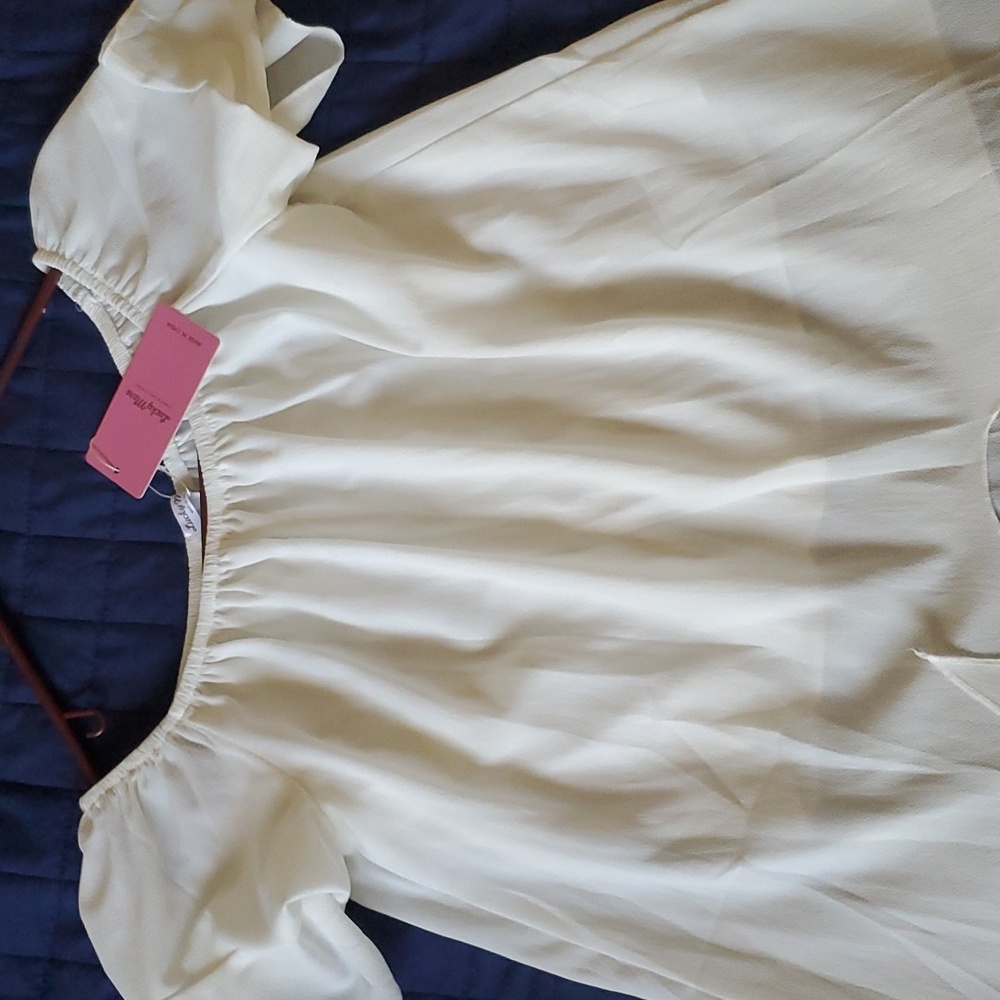 Lucky Mare Blouse White Size M New